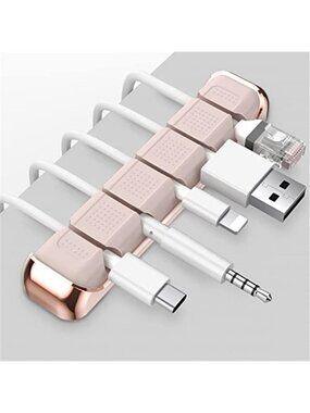 Silicone Desk Cable Organizer Clips Adhesive Cord Management Wire Holder
